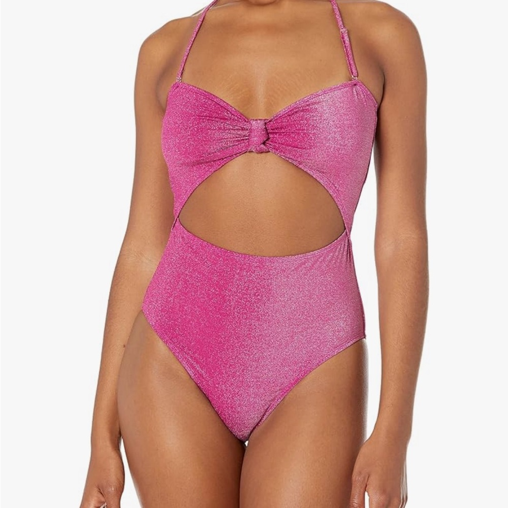 NWT Stardust Knot Cut-Out One-Piece Swimsuit Size Medium